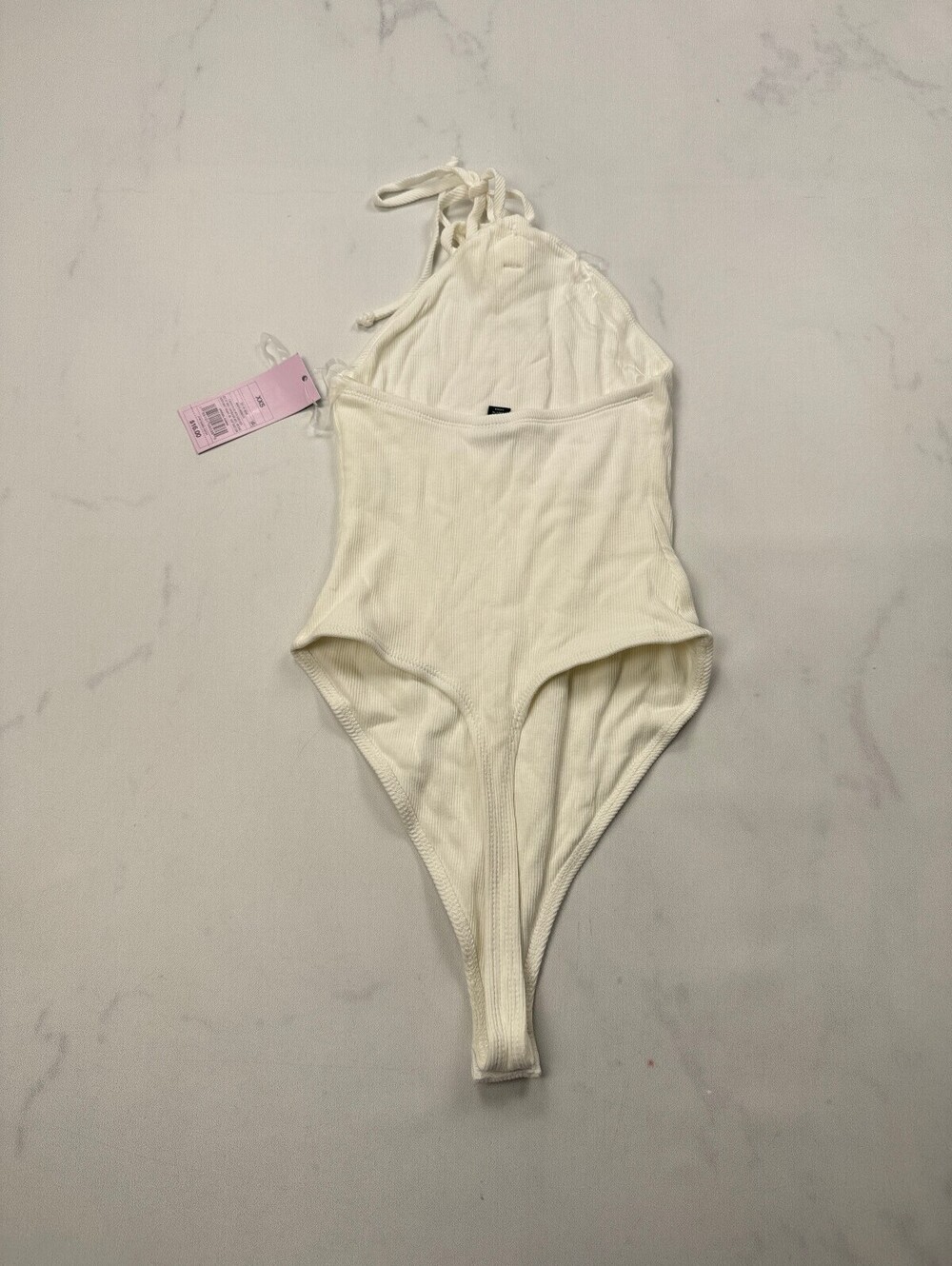 Wild Fable Bodysuit White 90s VTG Adjustable - Womens XXS
